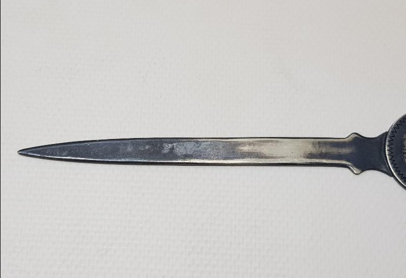 OSMANLICA YAIZLI MEŞRUTİYET TEMALI GÜMÜŞ ZARF AÇACAĞI