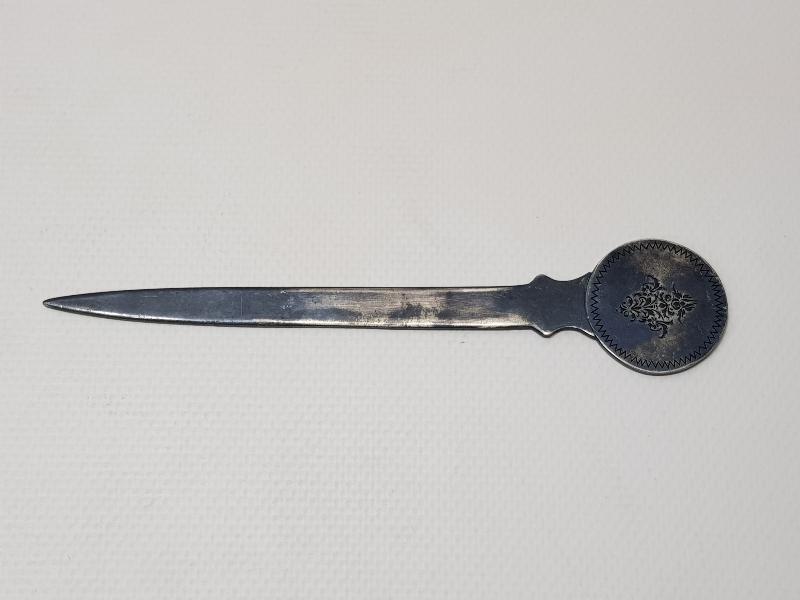 OSMANLICA YAIZLI MEŞRUTİYET TEMALI GÜMÜŞ ZARF AÇACAĞI