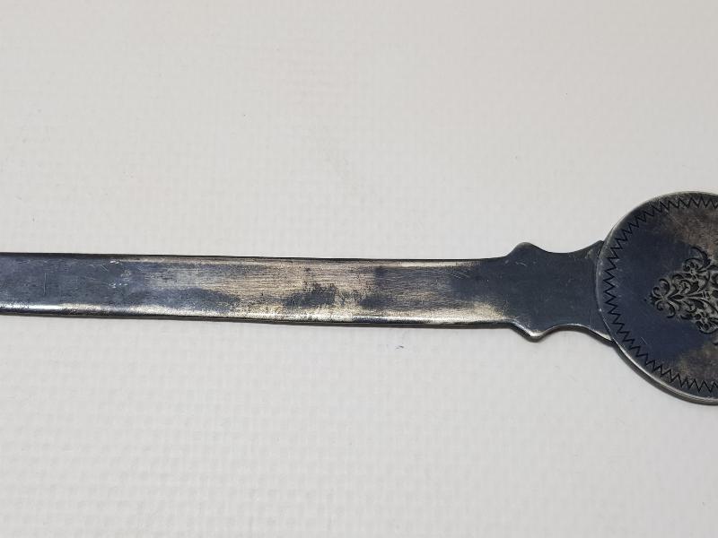 OSMANLICA YAIZLI MEŞRUTİYET TEMALI GÜMÜŞ ZARF AÇACAĞI