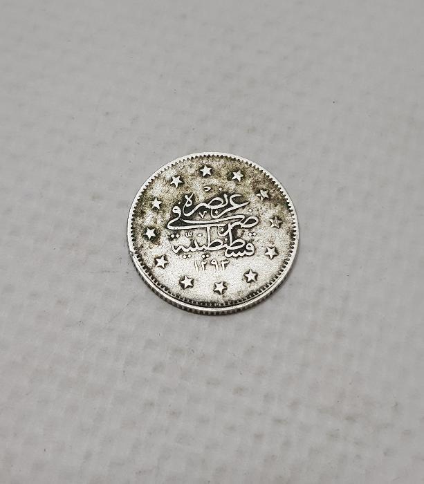 SULTAN II. ABDÜLHAMİD HAN DÖNEMİ GÜMÜŞ 2 KURUŞ MECİDİYE