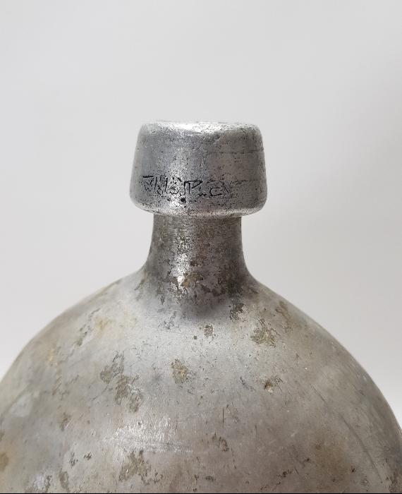 1. DÜNYA SAVAŞI DÖNEMİ OSMANLICA ASAKİRİ ŞAHANE YAZILI SUBAY MATARASI