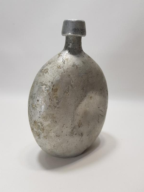 1. DÜNYA SAVAŞI DÖNEMİ OSMANLICA ASAKİRİ ŞAHANE YAZILI SUBAY MATARASI