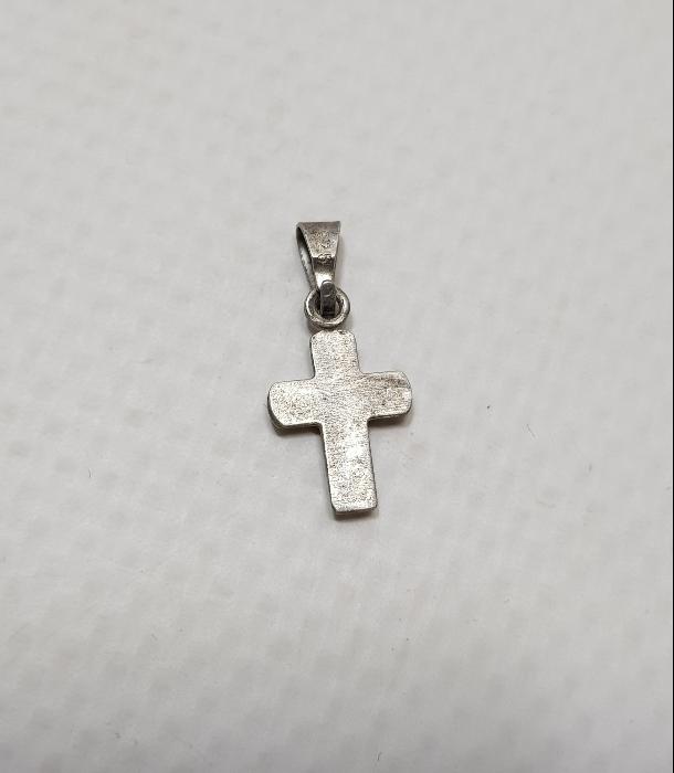 1900'LERDEN GÜMÜŞ MİNİ HAÇ KOLYE UCU