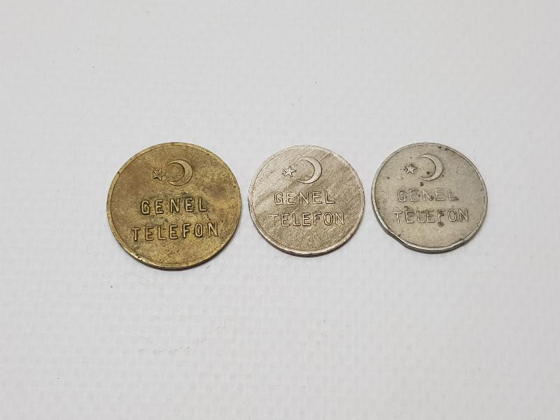 1951-1952-1953 YILLARINA AİT NADİR TELEFON JETONLARI