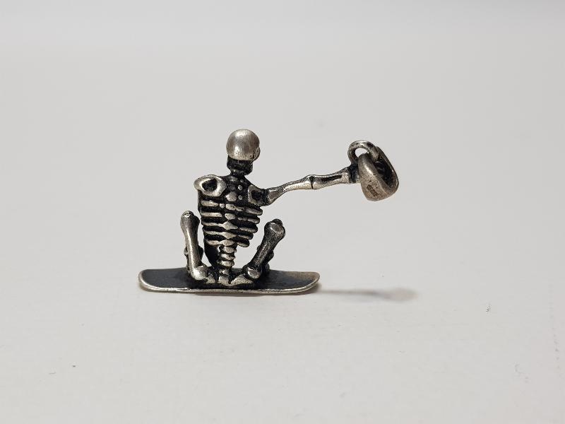 İSKELET FORMLU GÜMÜŞ KOLYE UCU