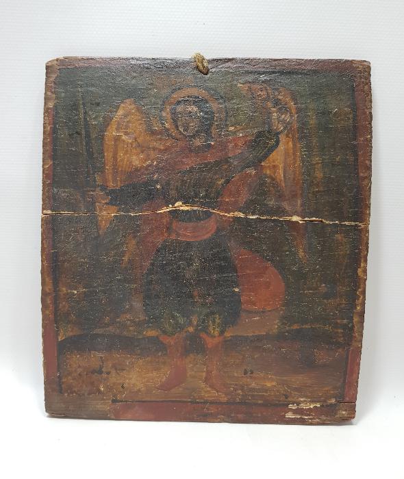 OSMANLI DÖNEMİ EL BOYAMA YAĞLI BOYA İKONA