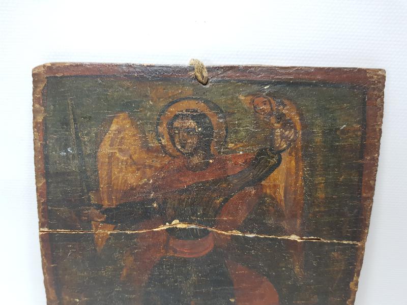 OSMANLI DÖNEMİ EL BOYAMA YAĞLI BOYA İKONA