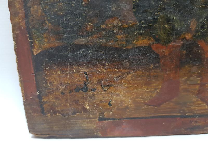 OSMANLI DÖNEMİ EL BOYAMA YAĞLI BOYA İKONA