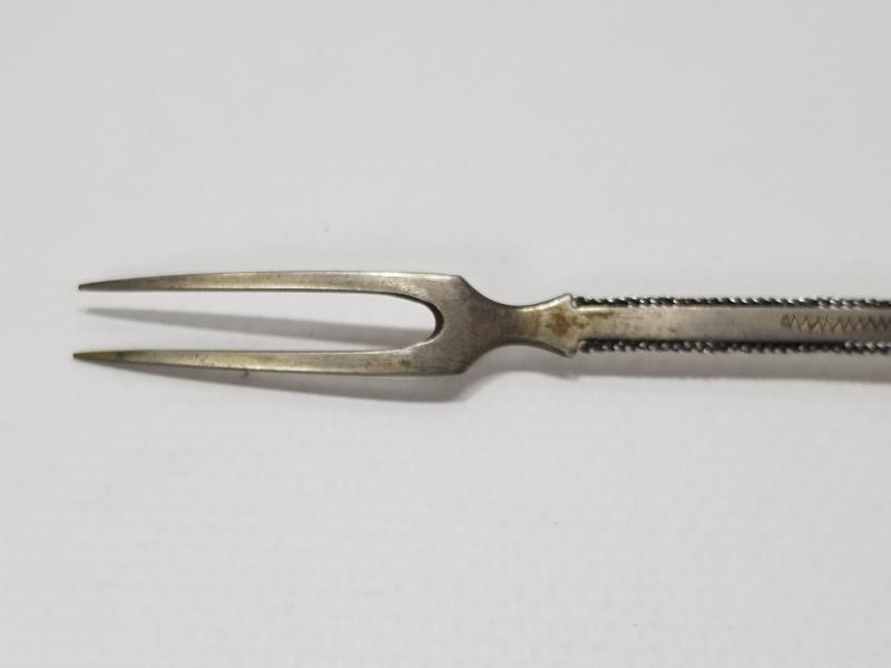 OSMANLI DÖNEMİ İZMİR İŞİ TUĞRALI SAH DAMGALI VE ÇEŞNİLİ GÜMÜŞ TATLI KAŞIĞI