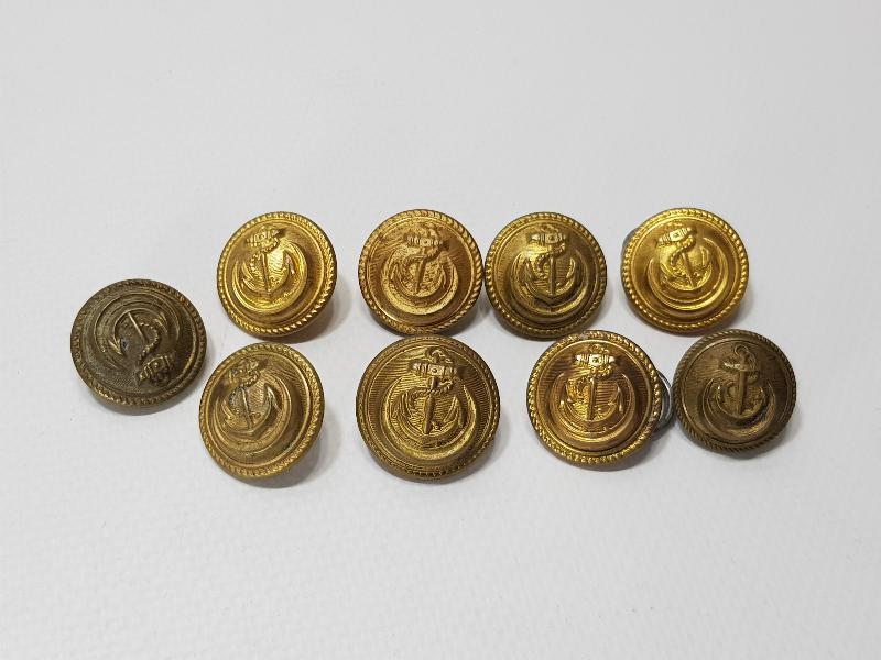 OSMANLI SON DÖNEM DENİZCİ SUBAY DÜĞMELERİ