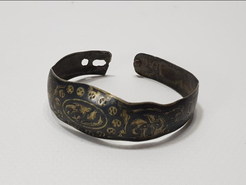 OSMANLICA ESKİŞEHİR YAZILI SAVATLI GÜMÜŞ BİLEZİK