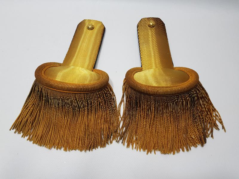 OSMANLICA YAZILI ORJİNAL KUTUSUNDA TOPÇU PAŞA APOLETİ