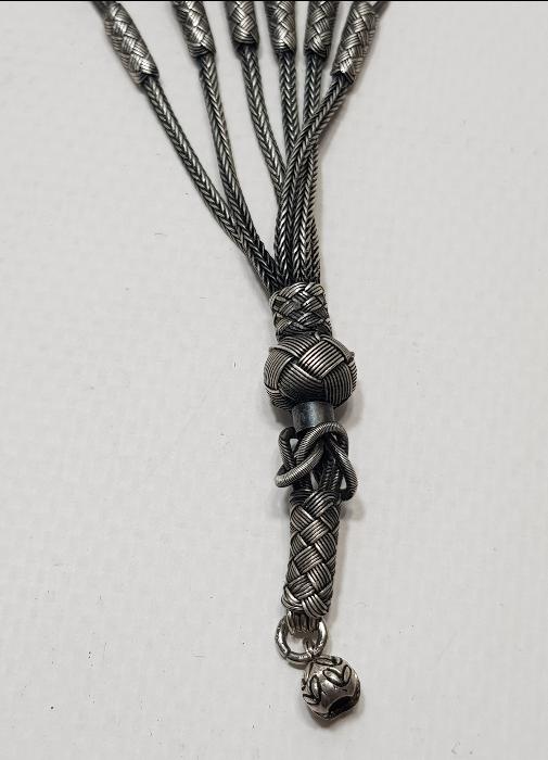 TRABZON İŞİ HASIR ÖRME GÜMÜŞ KAZAZİYE TESPİH SALLAMASI