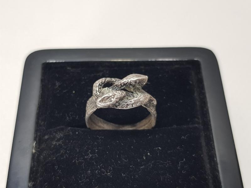 YILANLAR GÖRSELLİ GÜMÜŞ YÜZÜK