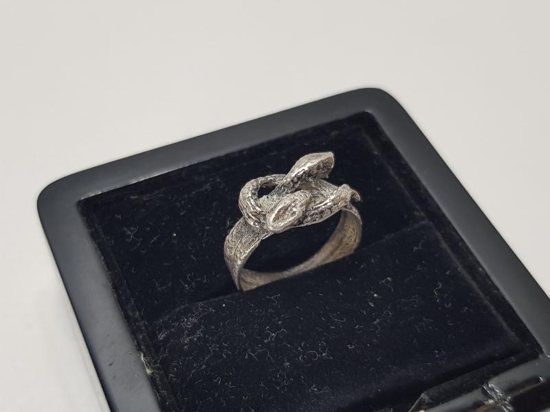 YILANLAR GÖRSELLİ GÜMÜŞ YÜZÜK