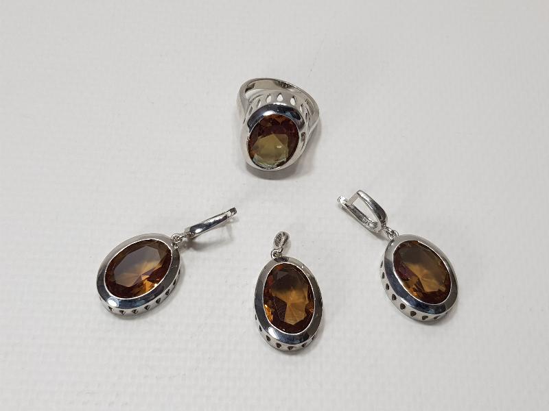 ZULTANİT TAŞLI GÜMÜŞ TAKI SETİ