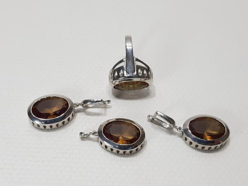 ZULTANİT TAŞLI GÜMÜŞ TAKI SETİ