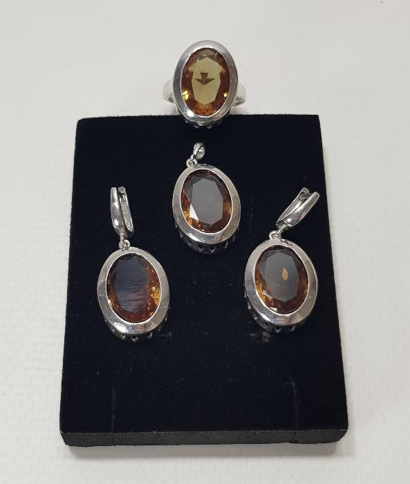 ZULTANİT TAŞLI GÜMÜŞ TAKI SETİ