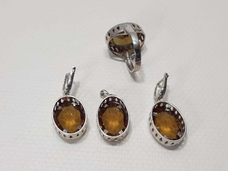 ZULTANİT TAŞLI GÜMÜŞ TAKI SETİ