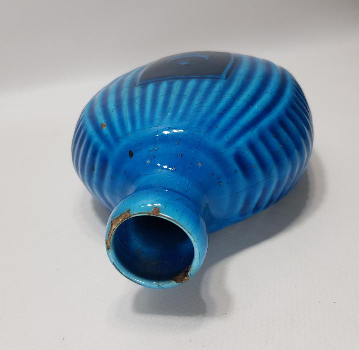 OSMANLI DÖNEMİ AY YILDIZLI ÇOK NADİR KÜTAHYA SERAMİK MATARA