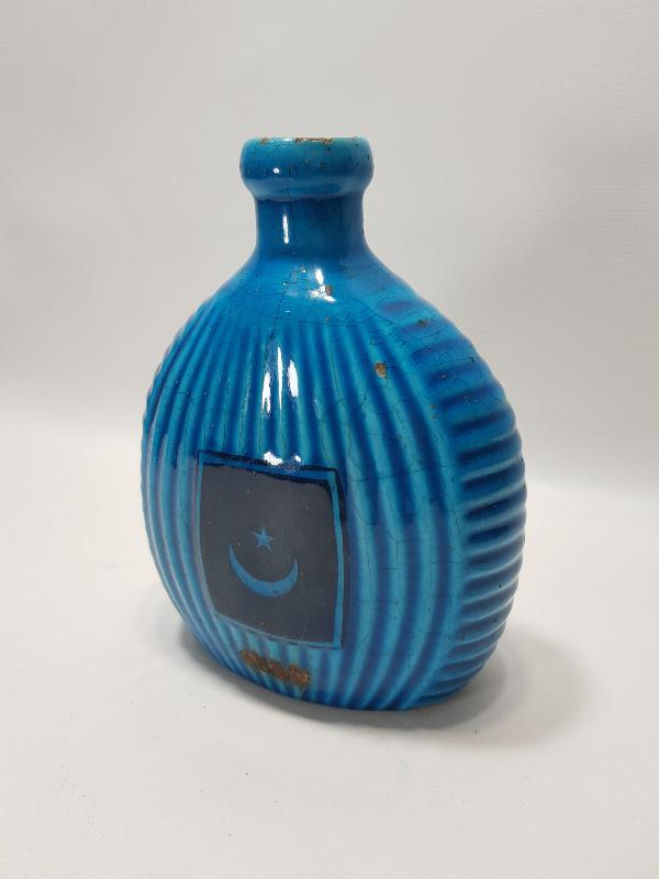 OSMANLI DÖNEMİ AY YILDIZLI ÇOK NADİR KÜTAHYA SERAMİK MATARA