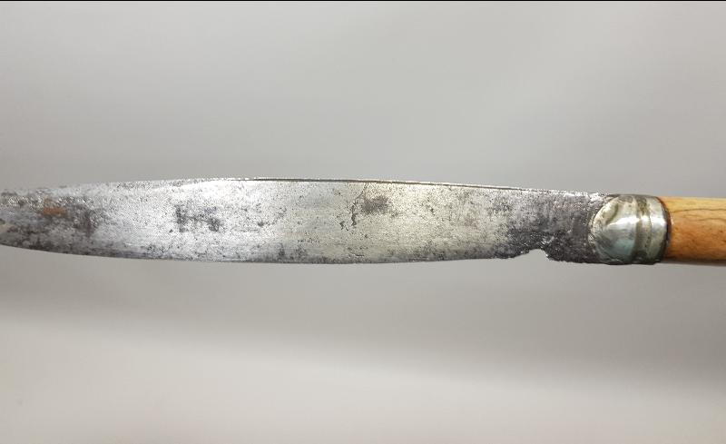 OSMANLI DÖNEMİ MEŞRUTİYET SLOGANLARI YAZILI VE BAYRAKLARLA SÜSLÜ MORS DİŞİ SAPLI ÇOK NADİR KAMA