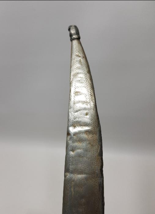 OSMANLI DÖNEMİ MEŞRUTİYET SLOGANLARI YAZILI VE BAYRAKLARLA SÜSLÜ MORS DİŞİ SAPLI ÇOK NADİR KAMA