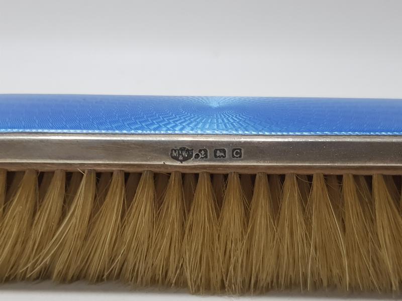 1880'LERDEN GÜMÜŞ ÜZERİ MİNELİ ELBİSE FIRÇASI