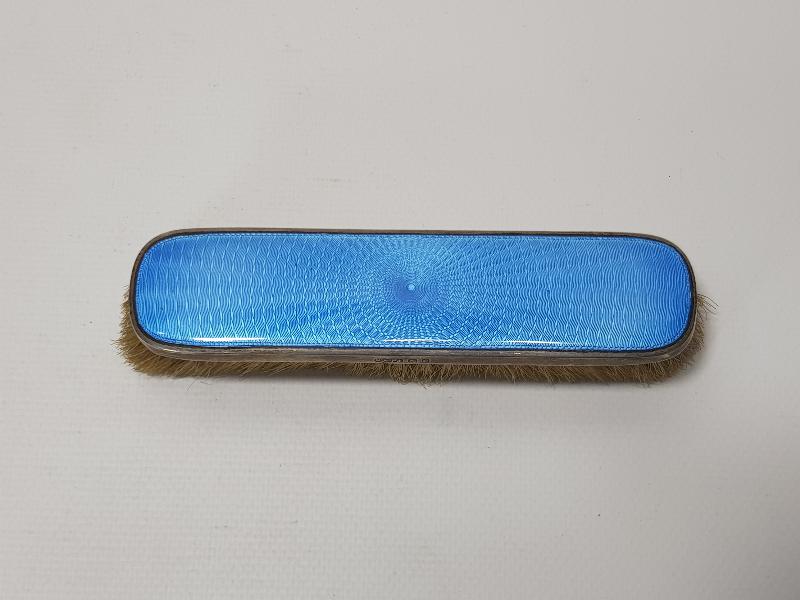 1880'LERDEN GÜMÜŞ ÜZERİ MİNELİ ELBİSE FIRÇASI