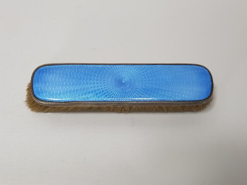 1880'LERDEN GÜMÜŞ ÜZERİ MİNELİ ELBİSE FIRÇASI