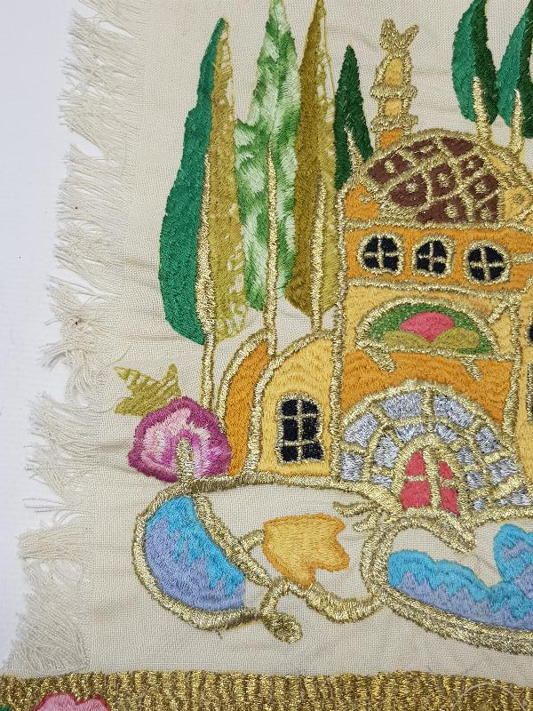 EL İŞİ CAMİ İŞLEMELİ KIRLENT YÜZÜ