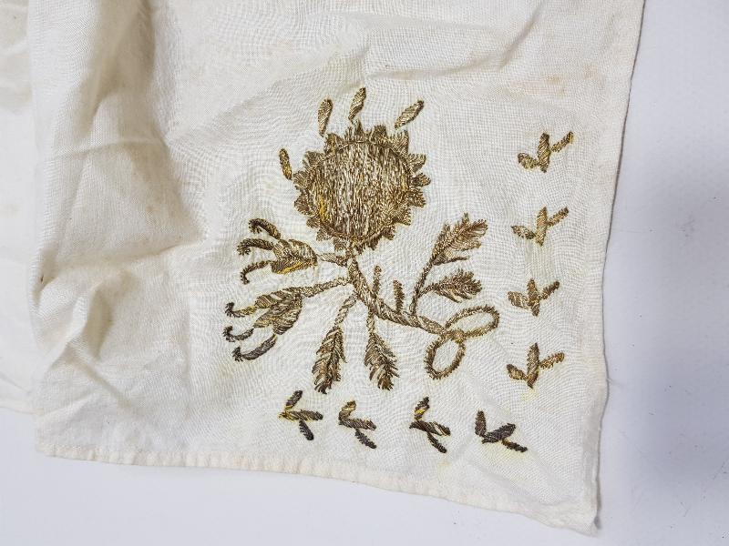 OSMANLI DÖNEMİ ALTIN SIRMA İŞLEMELİ ÖRTÜ