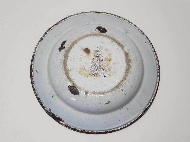 OSMANLI DÖNEMİ AY YILDIZLI EMAYE TABAK