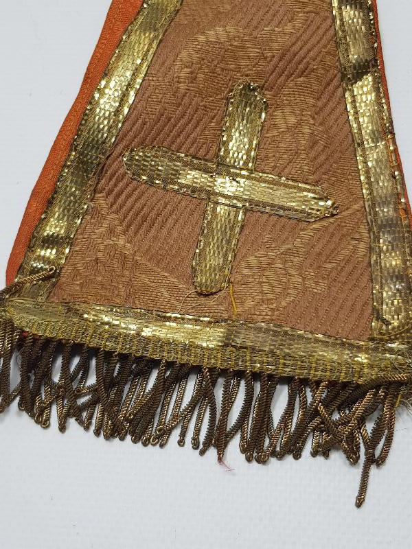 OSMANLI DÖNEMİ RUM İŞİ SIRMA İŞLEMELİ PAPAZ KOLLUKLARI VE DUA KABI