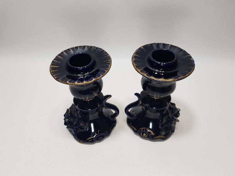 BİR ÇİFT ANTİKA CAPODIMONTE MUMLUK