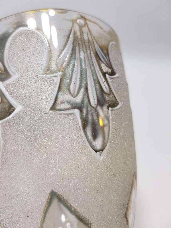 OSMANLI PAZARI İÇİN YAPILMIŞ ALTIN YALDIZLI VE MİNELİ KRİSTAL KADEH