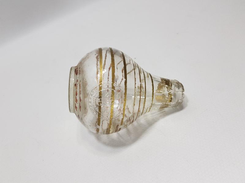 OSMANLI TUĞRALI CAM KOLONYA ŞİŞESİ