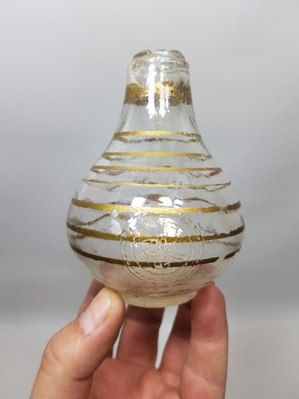 OSMANLI TUĞRALI CAM KOLONYA ŞİŞESİ