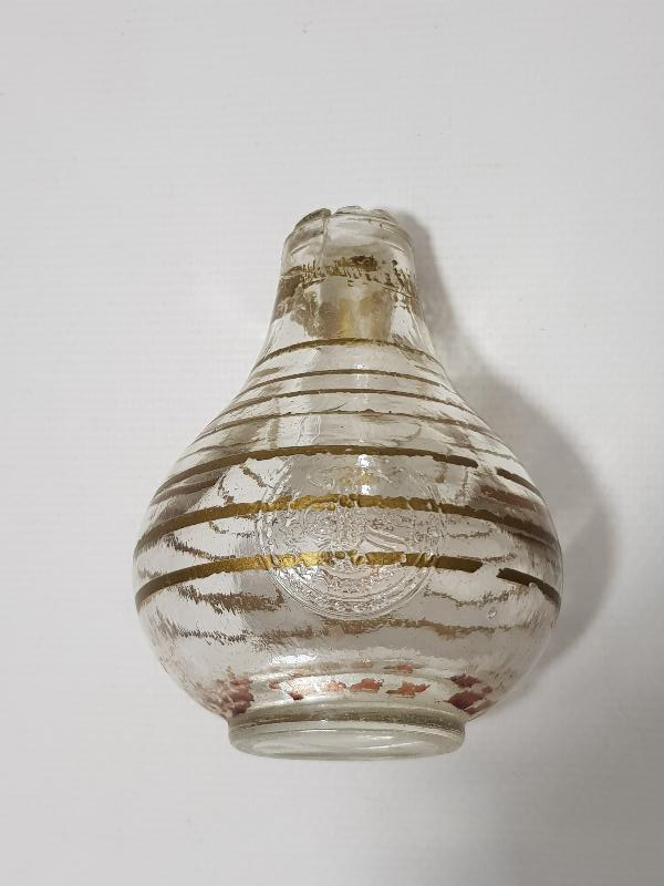 OSMANLI TUĞRALI CAM KOLONYA ŞİŞESİ