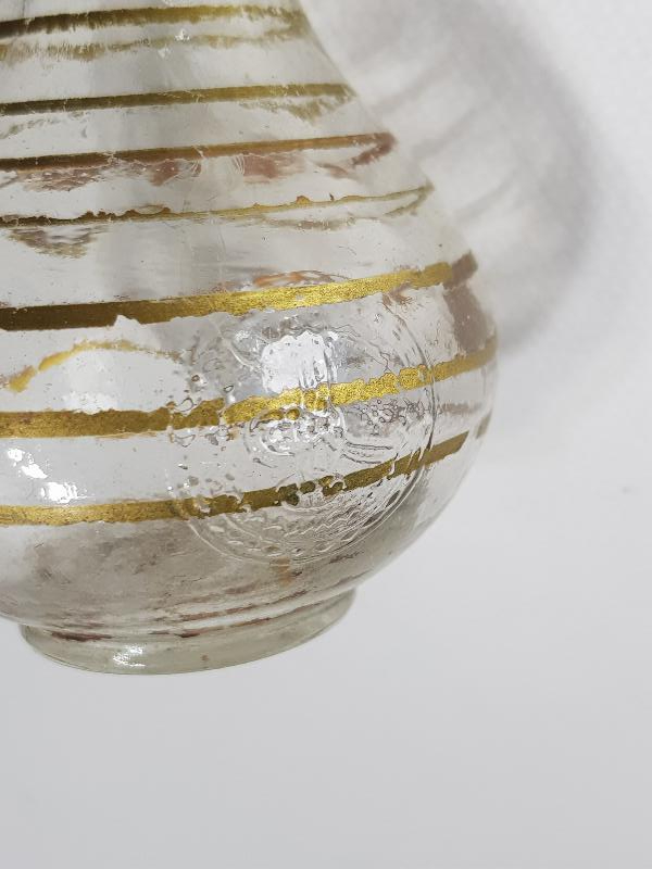 OSMANLI TUĞRALI CAM KOLONYA ŞİŞESİ