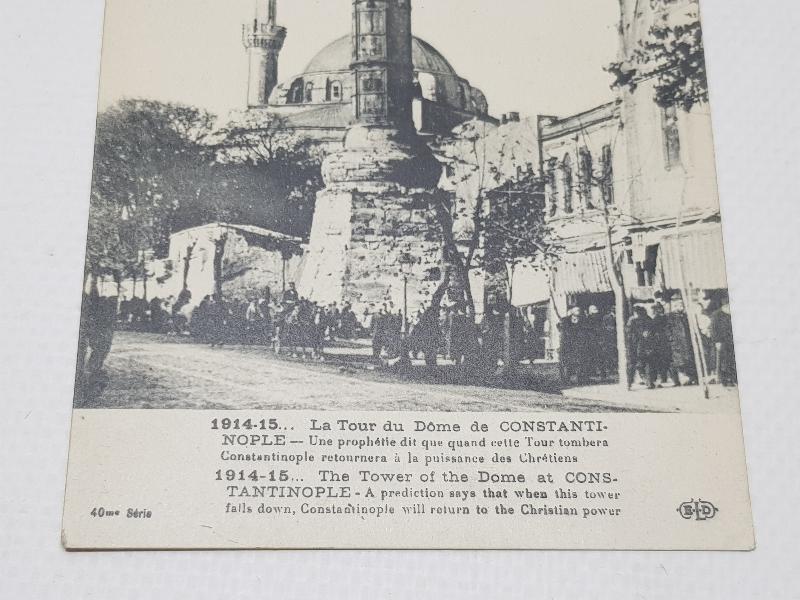 1. DÜNYA SAVAŞI 1914-1915 YILLARI İSTANBUL KARTPOSTALI