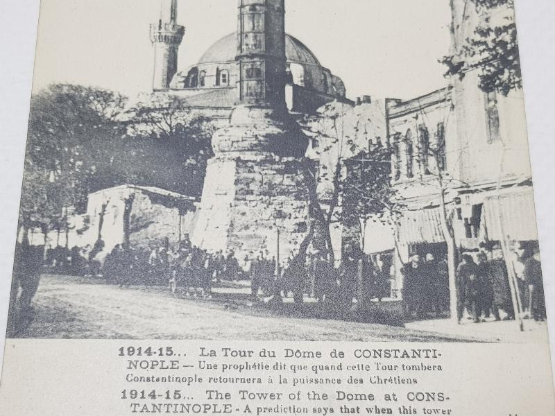 1. DÜNYA SAVAŞI 1914-1915 YILLARI İSTANBUL KARTPOSTALI