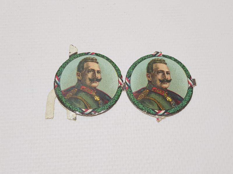 1. DÜNYA SAVAŞI DÖNEMİ ALMAN KAISER WILHELM TEMALI İKİ ADET VİNYET 