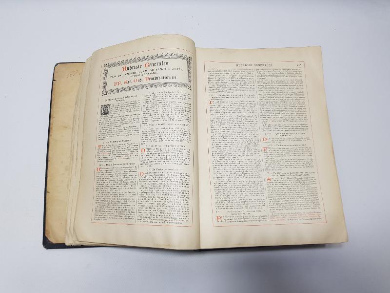 1844 TARİHLİ ÇOK NADİR HIRİSTİYAN DİNİ KİTAP: BREVIARIUM PRAEDICATORUM