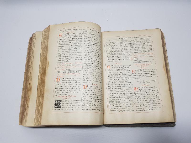 1844 TARİHLİ ÇOK NADİR HIRİSTİYAN DİNİ KİTAP: BREVIARIUM PRAEDICATORUM