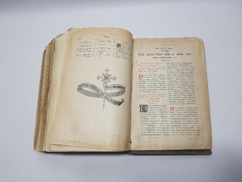 1844 TARİHLİ ÇOK NADİR HIRİSTİYAN DİNİ KİTAP: BREVIARIUM PRAEDICATORUM