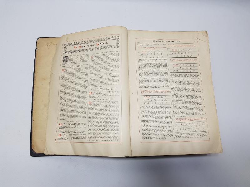 1844 TARİHLİ ÇOK NADİR HIRİSTİYAN DİNİ KİTAP: BREVIARIUM PRAEDICATORUM