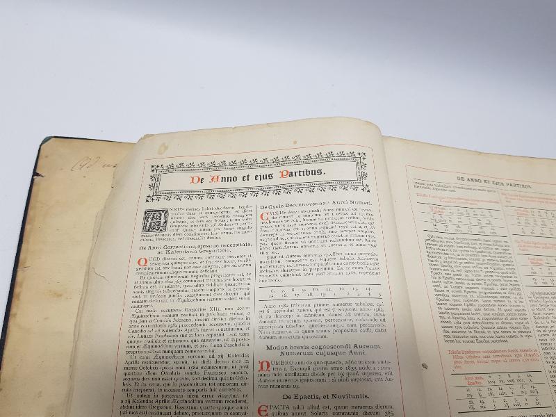 1844 TARİHLİ ÇOK NADİR HIRİSTİYAN DİNİ KİTAP: BREVIARIUM PRAEDICATORUM