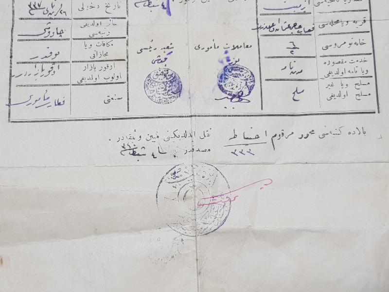 1924 TARİHLİ OSMANLICA ASKERLİK TERHİS BELGESİ