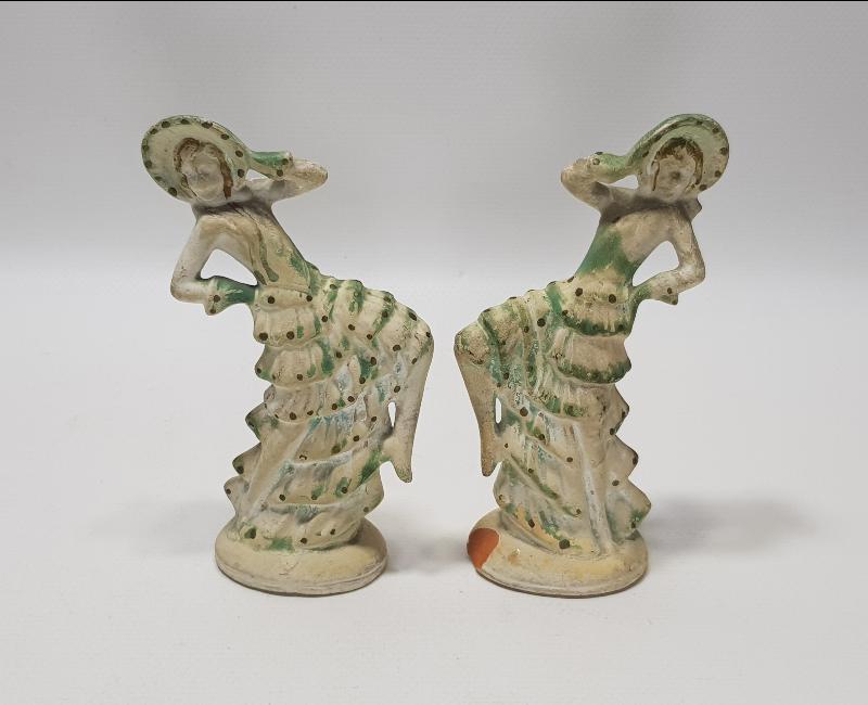 EYÜP İŞİ ANTİKA BİR ÇİFT DANSÖZ KADIN FİGÜRÜ